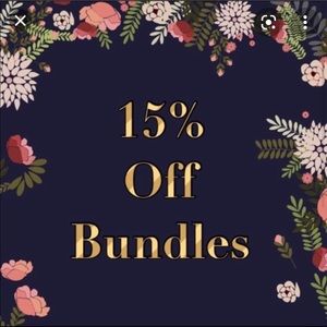 Bundle and save!! 15% with 2 or more items!